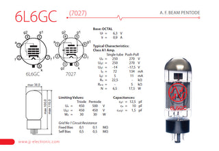 JJ Electronics 6L6GC Power Tube