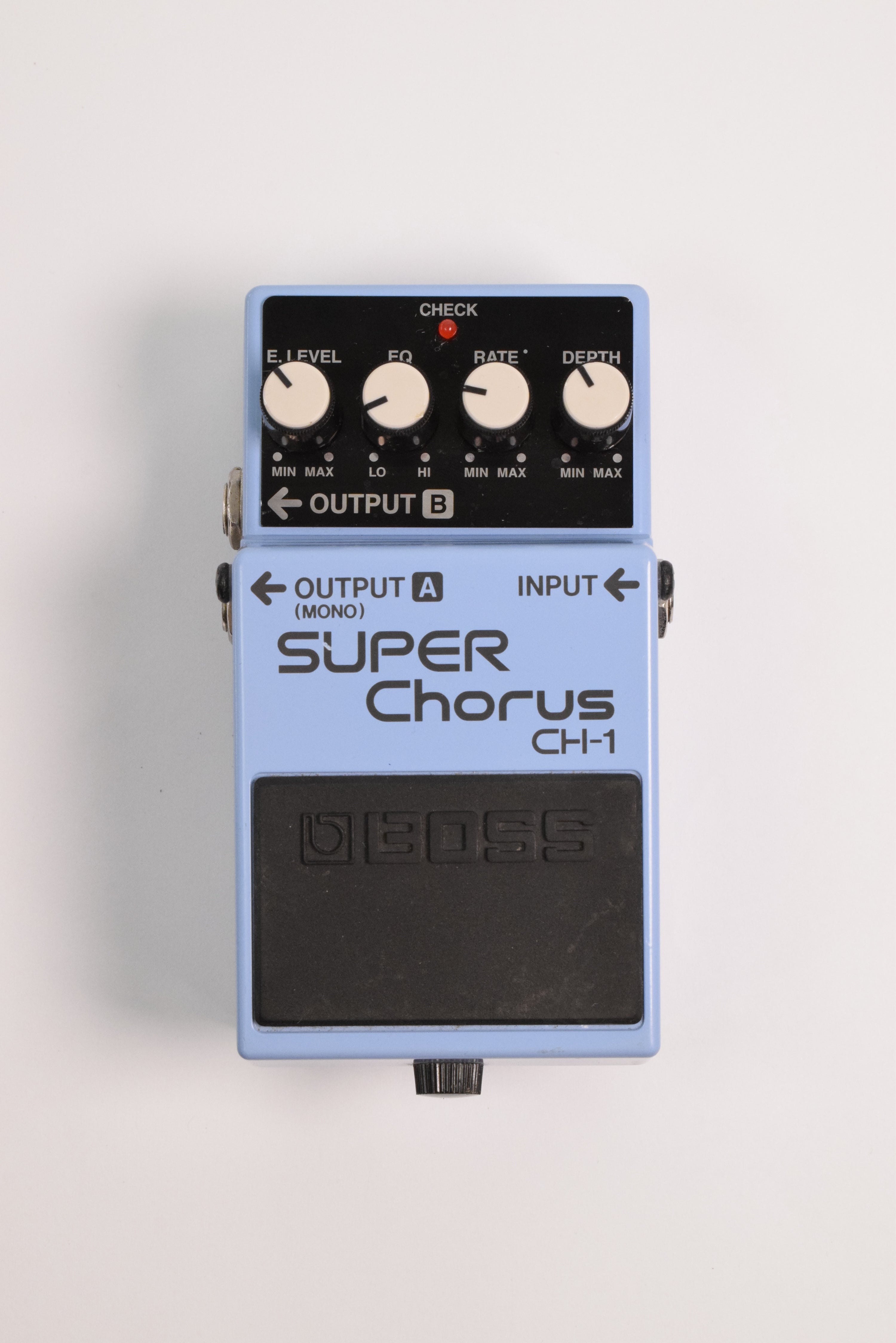 BOSS CH-1 SUPER Chorus 1989 W/Box Analog Blue Label VIntage