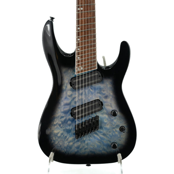 Used Jackson X Series Soloist Arch Top SLATX7Q MS Multi-Scale - Transparent Blue Burst - Ser. ICJ1971432