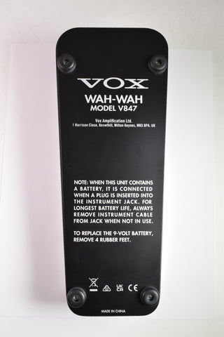 Used Vox V847A Wah with 9V Jack