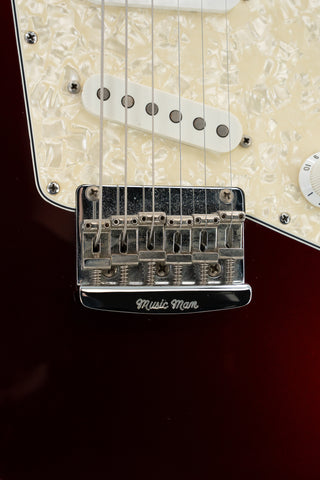 Used Ernie Ball Music Man Albert Lee Signature SSS HT - Pearl Red Maple - Ser. 98490