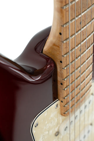 Used Ernie Ball Music Man Albert Lee Signature SSS HT - Pearl Red Maple - Ser. 98490
