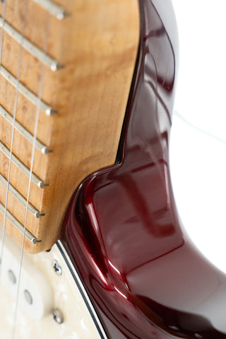 Used Ernie Ball Music Man Albert Lee Signature SSS HT - Pearl Red Maple - Ser. 98490