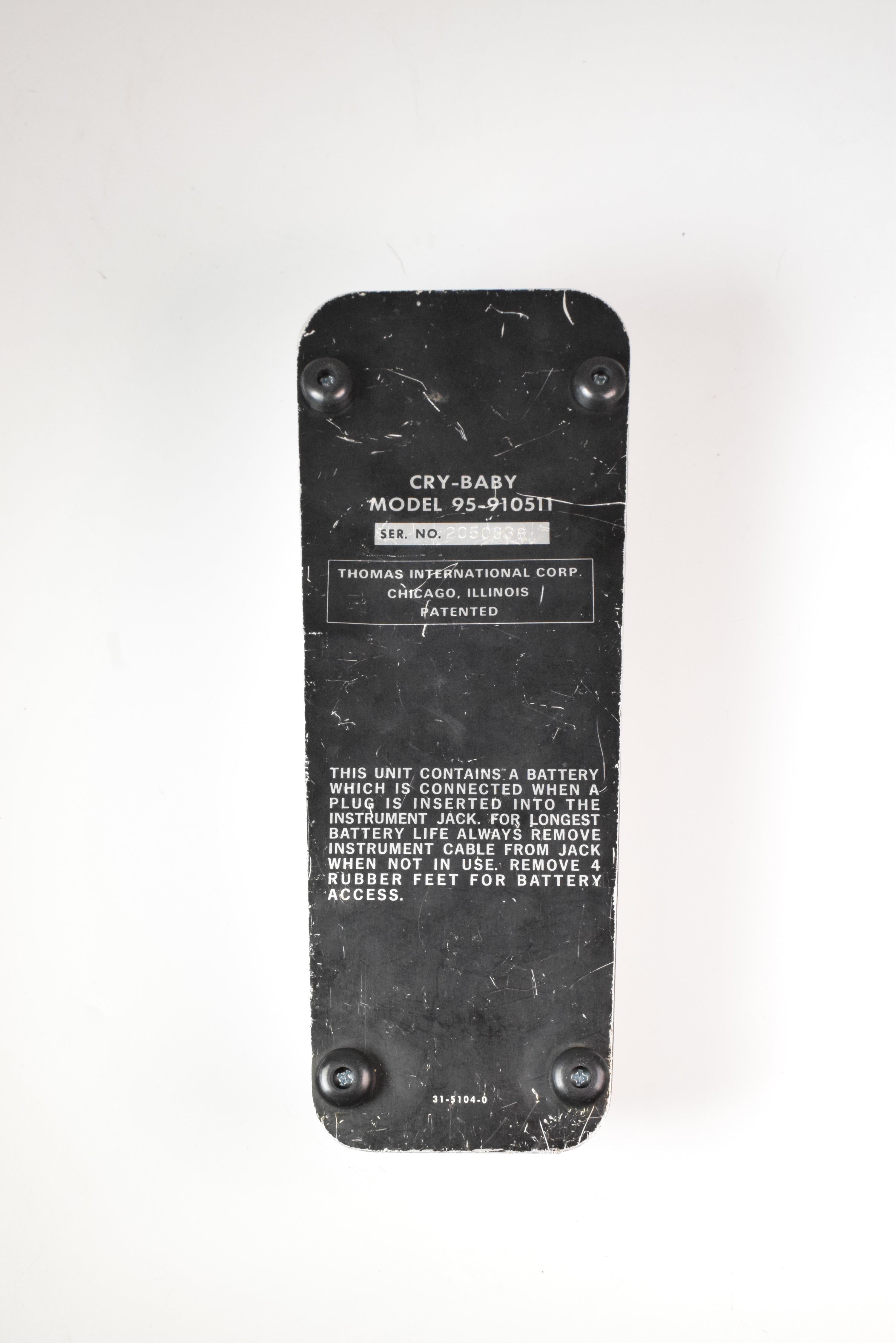 【Vintage】THOMAS ORGAN期 Crybaby TDK Used Thomas Organ Cry Baby Wah Model 95-910511 TDK Inductor