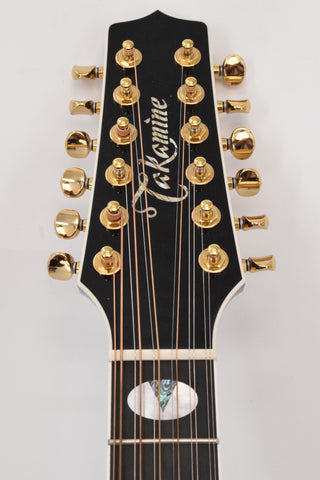 Used Takamine TSP158C-12 SBL See Thru Black Gloss 12-String Acoustic Electric w/ Case