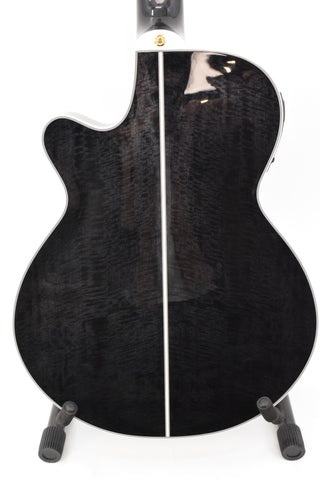 Used Takamine TSP158C-12 SBL See Thru Black Gloss 12-String Acoustic Electric w/ Case