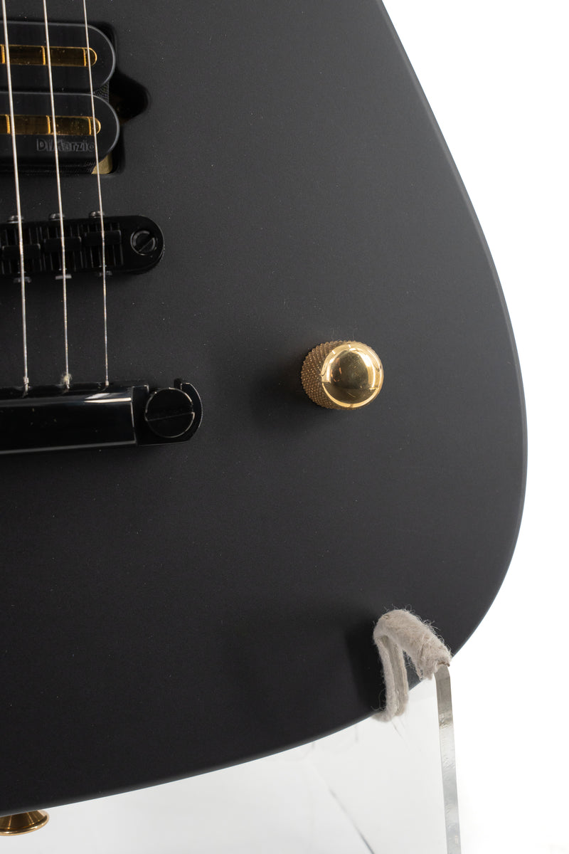 Jackson Custom Shop SL1H Soloist - Satin Black - TOM Bridge