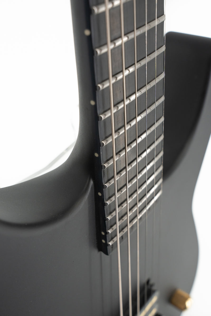 Jackson Custom Shop SL1H Soloist - Satin Black - TOM Bridge