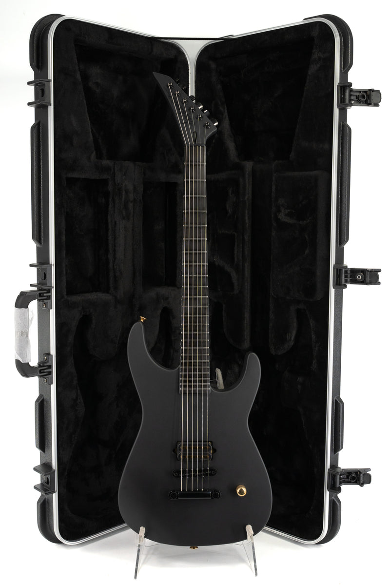 Jackson Custom Shop SL1H Soloist - Satin Black - TOM Bridge