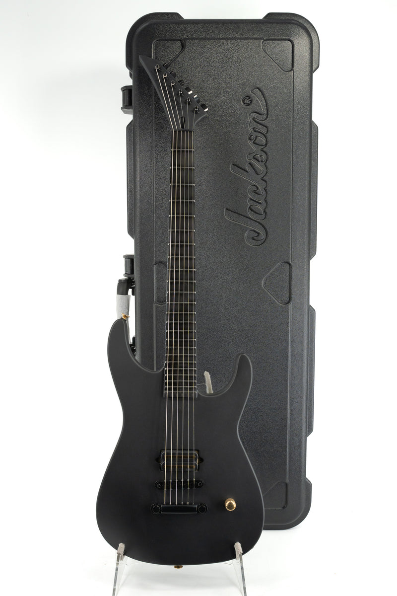 Jackson Custom Shop SL1H Soloist - Satin Black - TOM Bridge