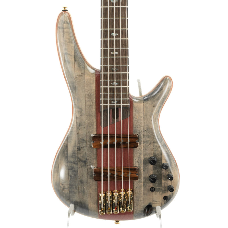 Ibanez SR5CMDX - 5 String Bass with Gig Bag - Black Ice Low Gloss