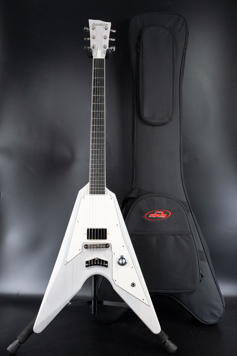 Dunable Asteroid - Black Limba Body - Transparent White Burst