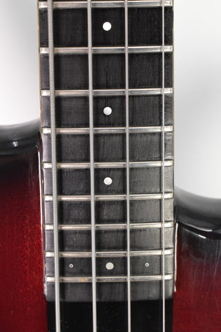 Used Pangborn Warlord Graphite Carbon Fiber Neck 4 String Bass - Maroon Burst 1985
