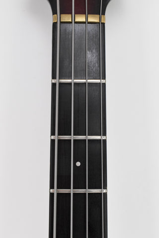 Used Pangborn Warlord Graphite Carbon Fiber Neck 4 String Bass - Maroon Burst 1985