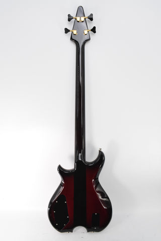 Used Pangborn Warlord Graphite Carbon Fiber Neck 4 String Bass - Maroon Burst 1985