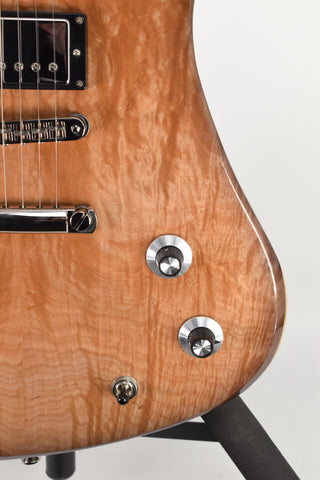 Used Dunable USA R2 Special Stash Black Limba Body and Burl Maple Top