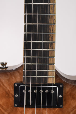 Used Dunable USA R2 Special Stash Black Limba Body and Burl Maple Top