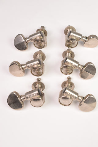Vintage Grover Pat Pend USA Milk Bottle Rotomatic Tuners - Nickel