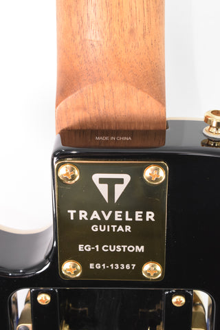 Used Traveler EG-1 Custom Travel Guitar - Gloss Black