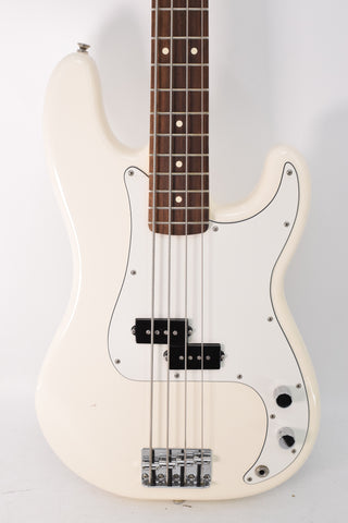 Used Fender Mexican Standard Precision Bass - Arctic White with Rosewood Fingerboard 2016
