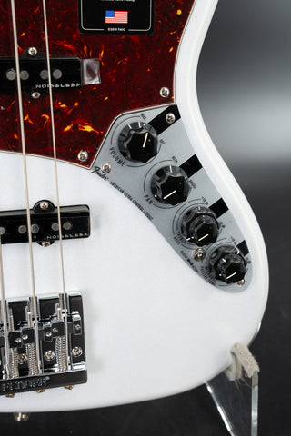 Fender American Ultra Jazz Bass - Rosewood Fingerboard - Arctic Pearl - Ser. US23095695
