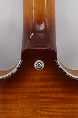 Used D'Angelico Premier DC Semi-Hollow Double Cutaway with Stop-Bar Tailpiece - Dark Iced Tea Burst