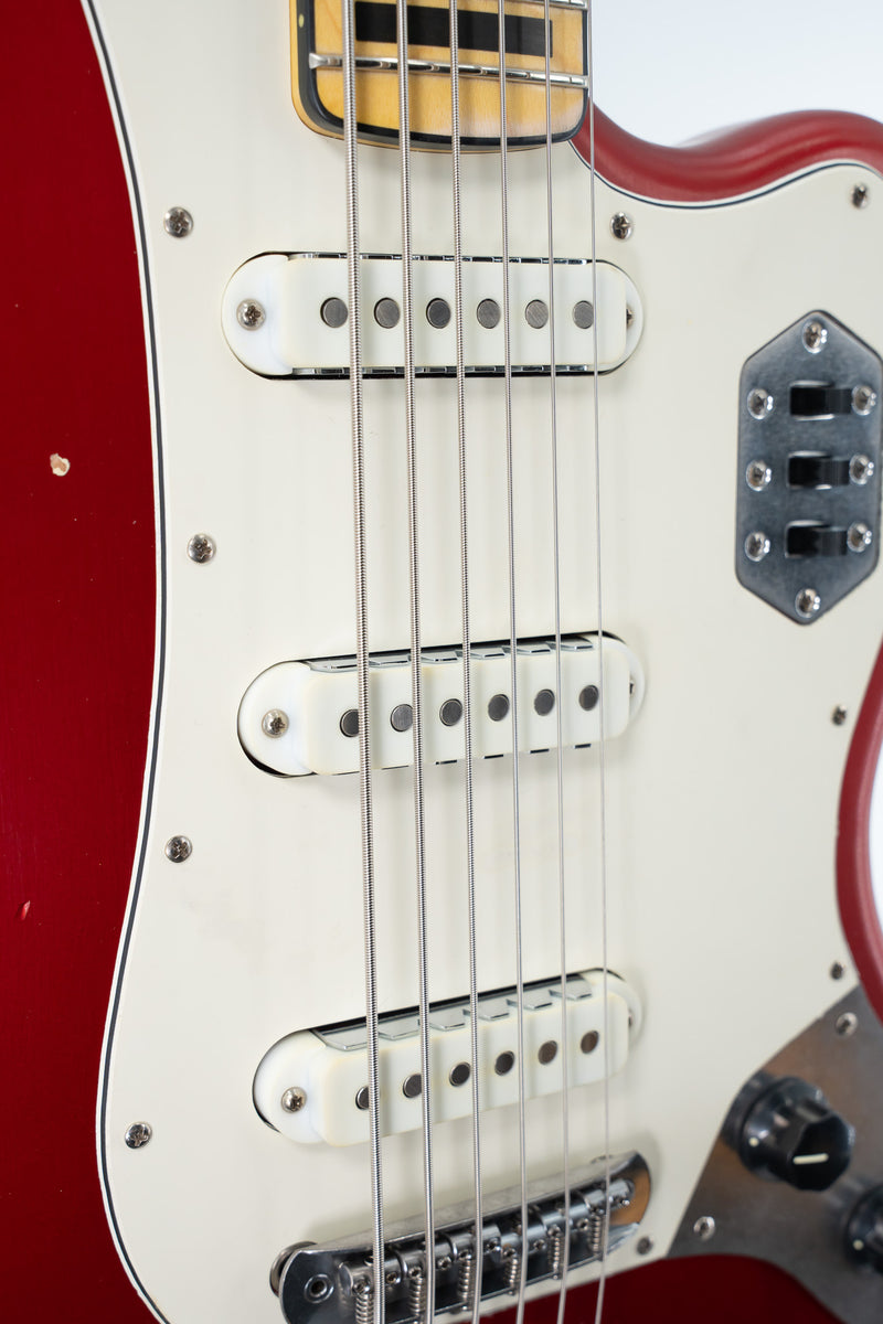 Nash B-6 Candy Appled Red with Matching Headstock - Light Aging