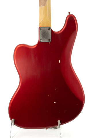 Nash B-6 Candy Apple Red Block Inlays with Matching Headstock - Light Aging