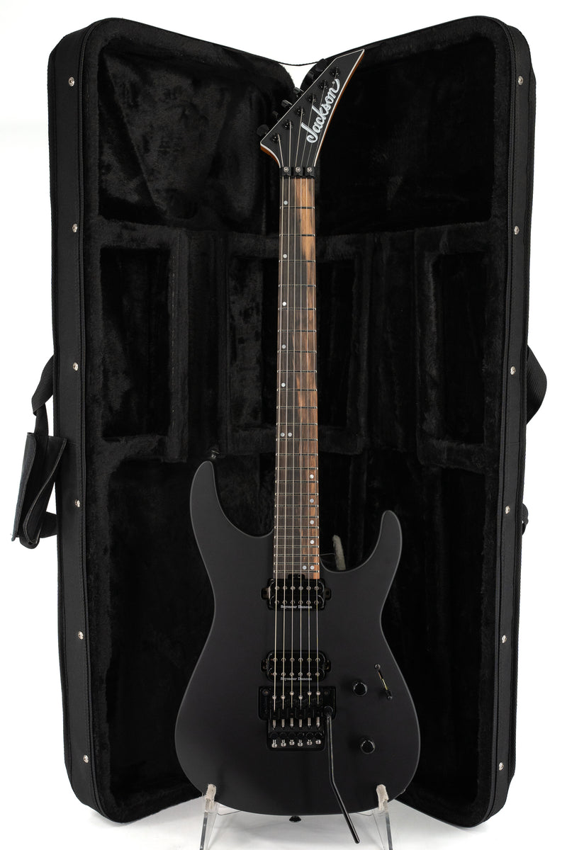 Jackson American Series Virtuoso, Streaky Ebony Fingerboard, Satin Black - Ser. JAS2300642