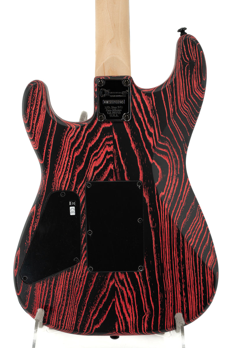 Jackson American Series Virtuoso, Streaky Ebony Fingerboard, Satin Black - Ser. JAS2300637