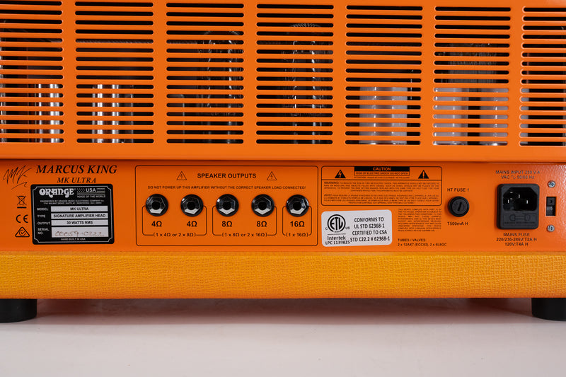 Orange Marcus King MK Ultra Amplifier Head - Signed by Marcus King