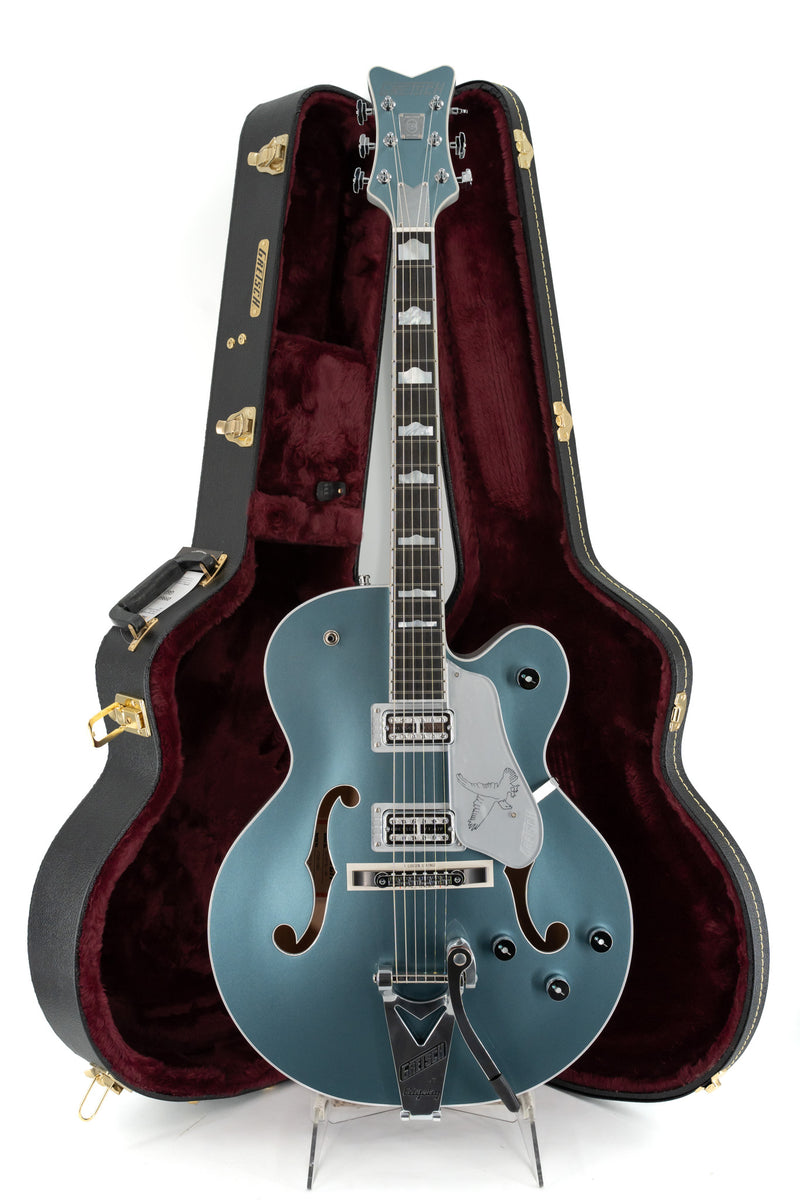 Gretsch G6136T-140 Limited Edition 140th Double Platinum Falcon - Two Tone Stone Platinum/Pure Platinum - Ser. JT23010383