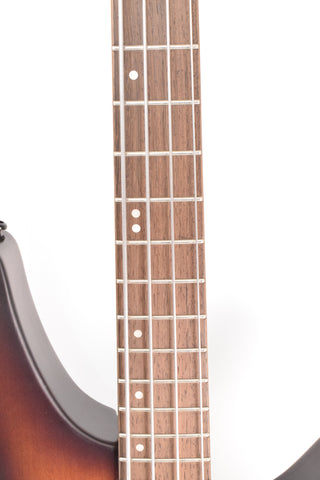 Used Ibanez SRH500 Semi Hollow Fretted Bass Guitar - Dragon Eye Burst Flat with Hardshell Case