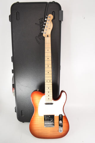 Used Fender Player Telecaster Plus Top with Hardshell Case - Sienna Sunburst