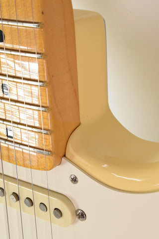 Used Fender Eric Johnson Thinline Stratocaster with Maple Fretboard - Vintage Blonde