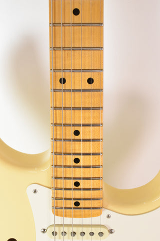 Used Fender Eric Johnson Thinline Stratocaster with Maple Fretboard - Vintage Blonde