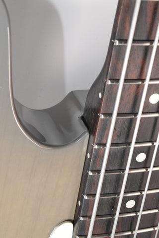 Used Landon K Tour Bass Transparent Gray Chambered with Case
