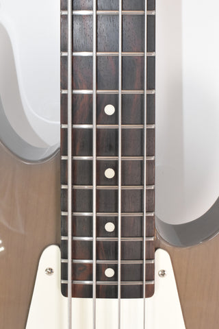 Used Landon K Tour Bass Transparent Gray Chambered with Case