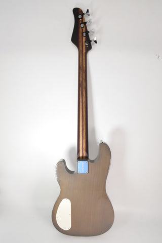 Used Landon K Tour Bass Transparent Gray Chambered with Case