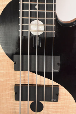 Used Fodera Yin Yang 5 Standard Blister Maple - String-Through Modification - 2022