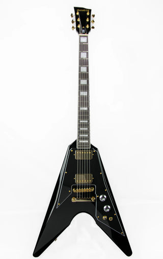 Dunable Asteroid DE - Gloss Black - Gold Hardware - Pearl Block Inlays
