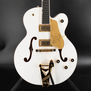 Gretsch G6136TG Players Edition Falcon Hollow Body with String-Thru Bigsby and Gold Hardware - White - Ser. JT23051934