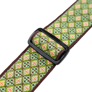 Levy's 2" Hootenanny Jacquard Weave Guitar Strap - Green Mosaic