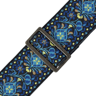Levy's 2" Vintage Hootenanny Jacquard Weave Guitar Strap - Blue