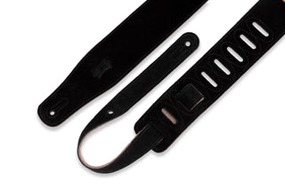 Levy's 2.5" Suede Guitar Strap - Black