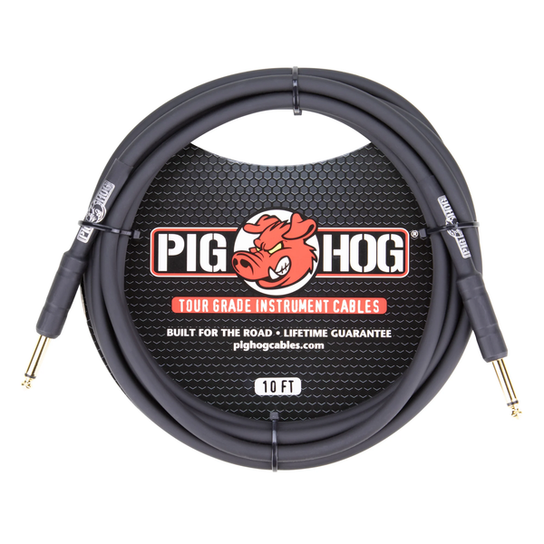 Pig Hog 10ft 1/4" -1/4" 8mm Instrument Cable