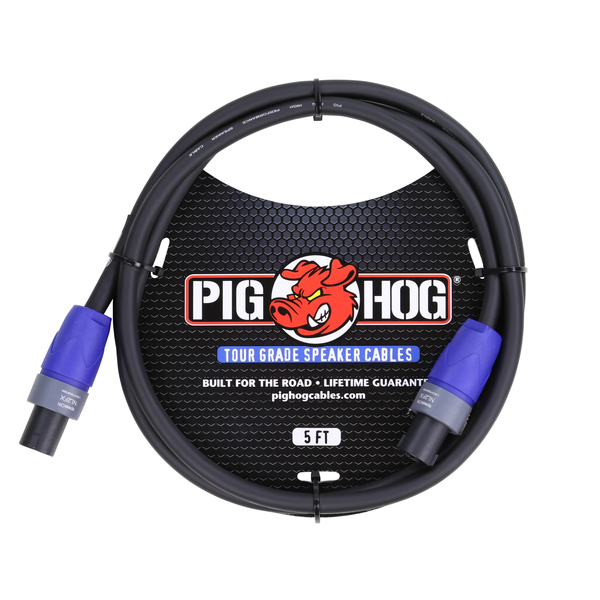 Pig Hog Speaker Cable 14 Gauge Wire Speakon to Speakon 5 feet