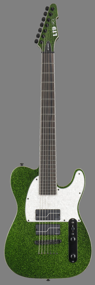 ESP LTD Stephen Carpenter SCT607 Baritone - Green Sparkle