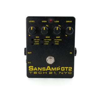 Used Tech 21 SansAmp GT2 Tube Amp Emulation Pedal