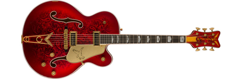 Gretsch Custom Shop G6136-55 Paisley Falcon Relic - Kandy Apple Burst - PREORDER
